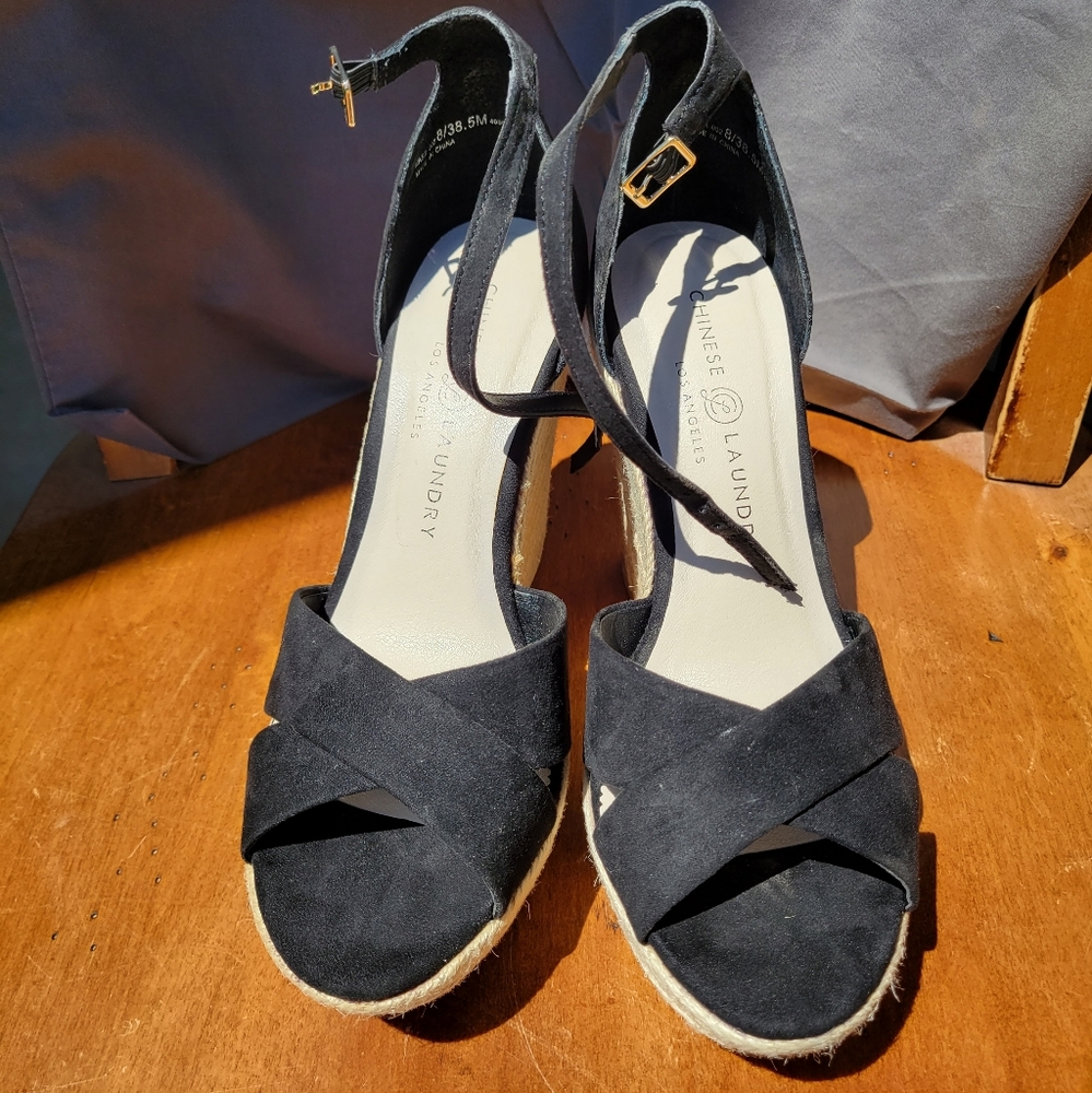 Chinese Laundry Morgan Espadrille Wedge Sandal Size 8